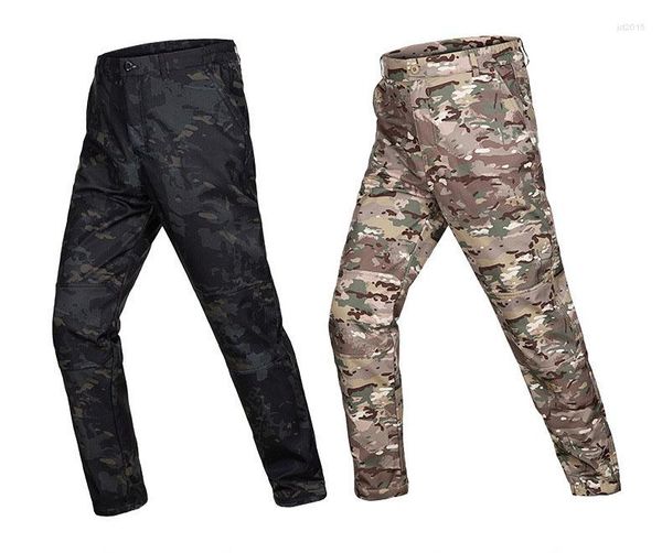 Herrenhose Herren Damen Softshell Tactical Camouflage Samt Outdoor Herren Herbst Winter Winddicht Warme Hose Lose