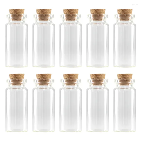 Vasen Terrarien 100 Stück 30 ml Korkstopfen Glasflaschen Kleine Geschenkgläser Mini-DIY-Dekoration