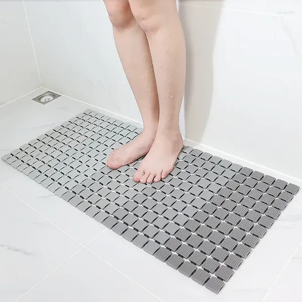 Tappeti Tappetini da bagno Holy High Massaggio Tappetino da bagno rotondo in Tpe Sedile Ppm Fori Tappeto Stivale in gomma Sicurezza con protezione in silicone Forma Bianca