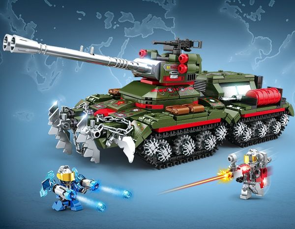 Block Castle Minecraft Lepin Kaizhi Brand Missile Vehicle and Tank Military Build Block with Lighting Assembly Puzzle Toys for Boy Christmas Gifts Wholesale