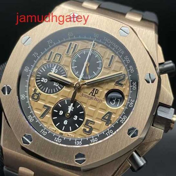 Ap Swiss Luxury Watch Collections Tourbillon Armbanduhr Automatik-Chronograph Royal Oak und Royal Oak Offshore für Herren und Damen 26470OR WME4