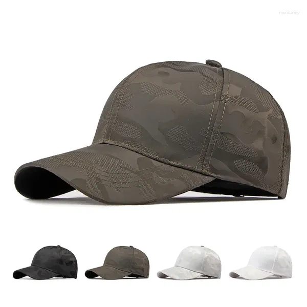 Berretti da baseball Sport all'aria aperta Casual Berretto da baseball rigido da uomo Cappello da sole mimetico regolabile da donna Visiera Panama Snapback