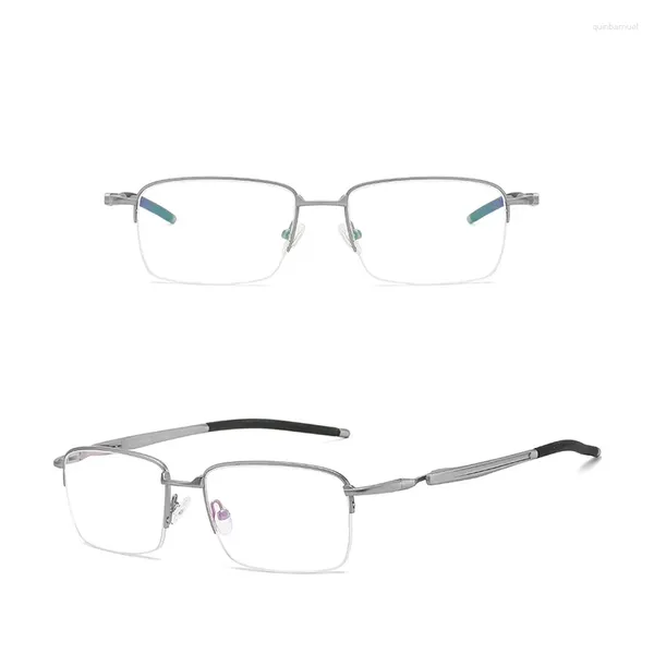 Sonnenbrillenrahmen Belight Optical American Sports Design Klassischer Titan Halbrandloser Rahmen Herren Brillen Brillen 5128