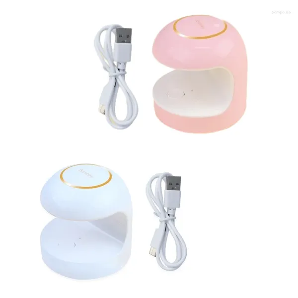 Secadores de unhas Carregamento USB UV LED 18W Lâmpada 5 Luzes Gel Polonês Cura Secador Luz Com 60s/120 Timin