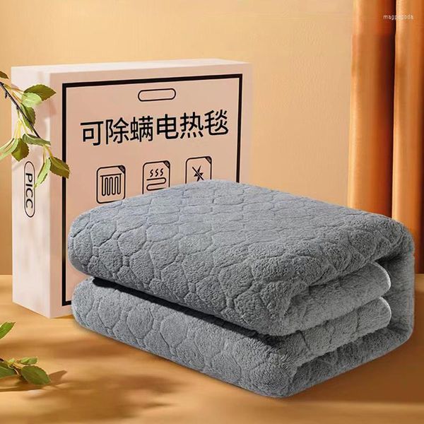 Coperte Modern Velvet Electric Dual Control Termostato Riscaldamento Pad Home Smart Student Dormitorio Coperta invernale