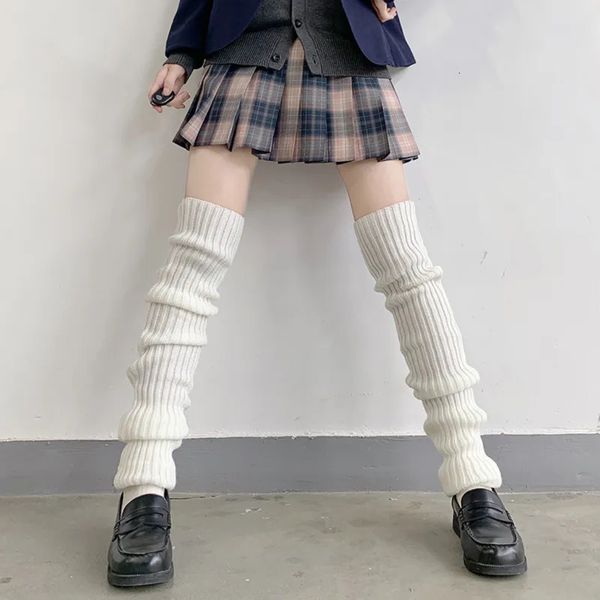 Socken Strumpfwaren 70 cm Japanische Lolita Süße Mädchen Wärmer Gestrickte Fuß Abdeckung Bein Warme Frauen Dünne Lange Winter Socke Cosplay haufen 231120