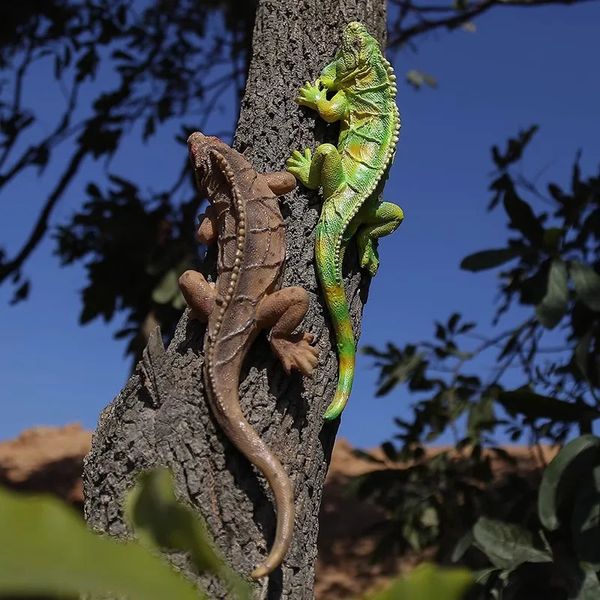 Decorações de jardim simulado lagarto escultura estatueta réptil estátua ornamento criativo quintal lagarto pingente ao ar livre decoração de jardim decoração de casa 231120