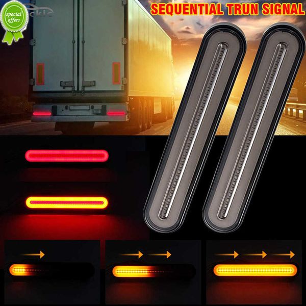 2PCS Indicatore di direzione Fanale posteriore Luci di arresto del freno 4 in 1 100 LED Automobile Truck Trailer Light Lampada di coda impermeabile 12V 24V