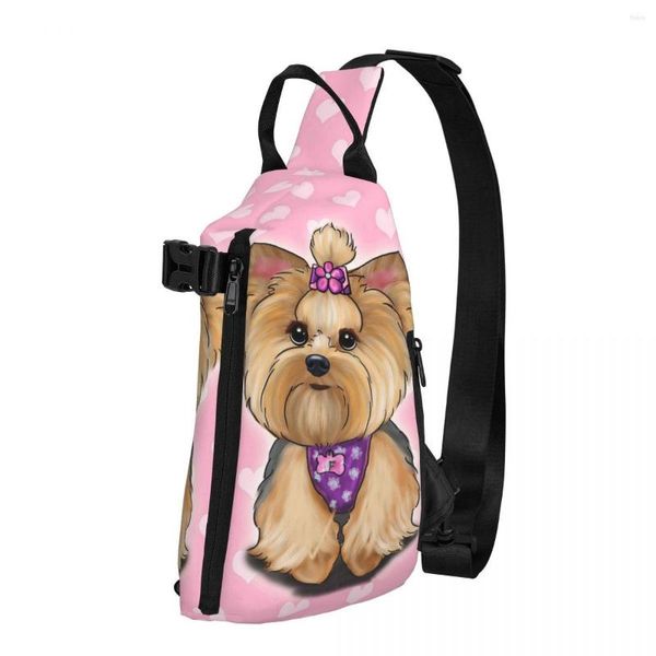 Borsoni Yorkshire Terrier Dog Shoulder Chest Cross Bag Diagonally Casual Man Messenger