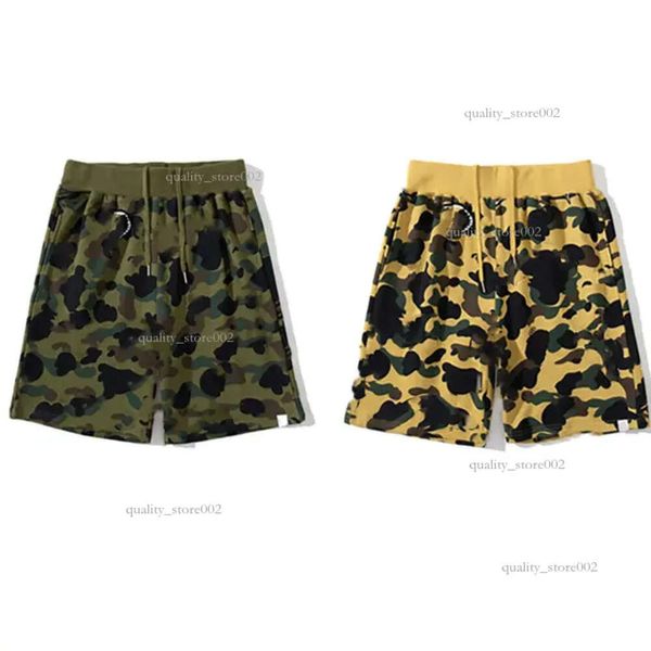 Shark Designer Bathing Ape Shorts Homens Mulheres Verão Tubarão Cabeça Boca Marca Bordado Emblema Shorts Praias Japansports Calças Tamanho 8440