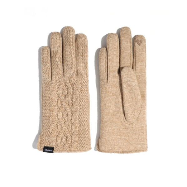 Перчатки с пятью пальцами Женские кашемировые теплые перчатки с сенсорным экраном Зимние уличные холодостойкие вязаные шерстяные перчатки плюс перчатки с бархатной подкладкой 231120