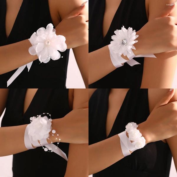 Armreif aus böhmischem Stoff, Rosen-Blumen-Charme für Damen, modisch, Hip-Hop, Sommer-Statement, breites Samt-Armband, Pulseras