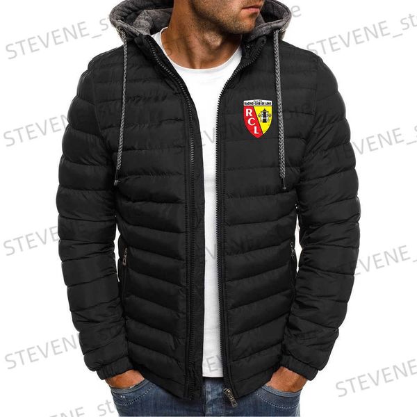 Giacche da uomo Misto lana da uomo Nuova giacca da uomoEuro Club Rc Lens Stampato Manica lunga Capispalla Abbigliamento Cappotti caldi Imbottito Parka spesso Giacca a vento slim fit T231121