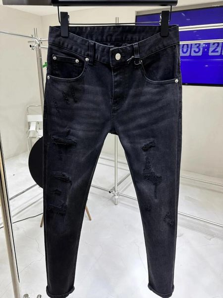 Jeans masculinos YF1054 Fashion 2023 Runway Luxury European Design Party Style