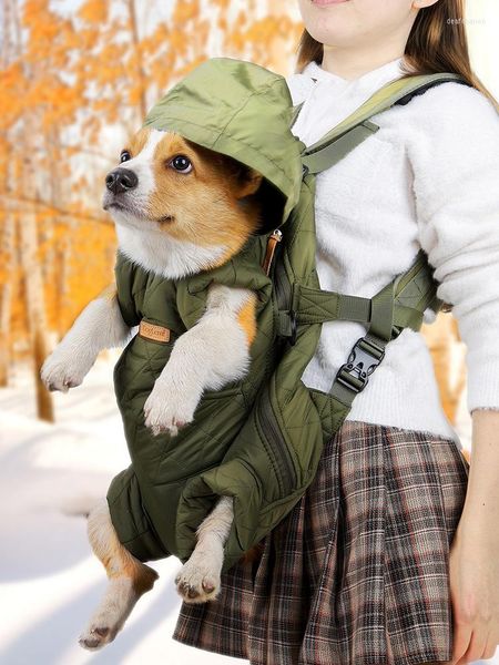 Kedi Taşıyıcılar Pet Outing Taşıma çantası sıcak kalınlaşmış omuz askısı göğüs sırt çantası bisiklet sürme seyahat termal ve rüzgar geçirmez köpek