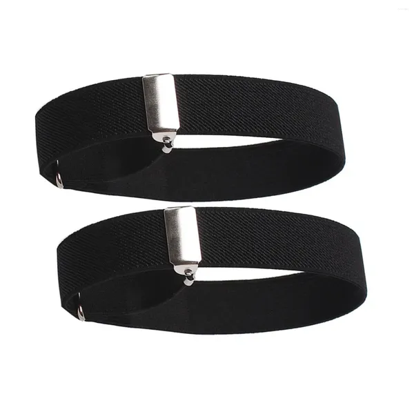 Guanti senza dita Braccialetti per camicia espandibili Bracciale elastico regolabile Supporti per reggicalze antiscivolo