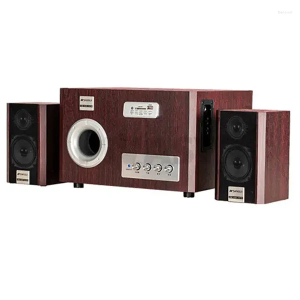 Kombinationslautsprecher Hifi Super Bass Bluetooth 5.2 Lautsprecher Drei-Wege-3D-Surround-Sound-Subwoofer Fünf Einheiten Home TV Wohnzimmer KTV-Set