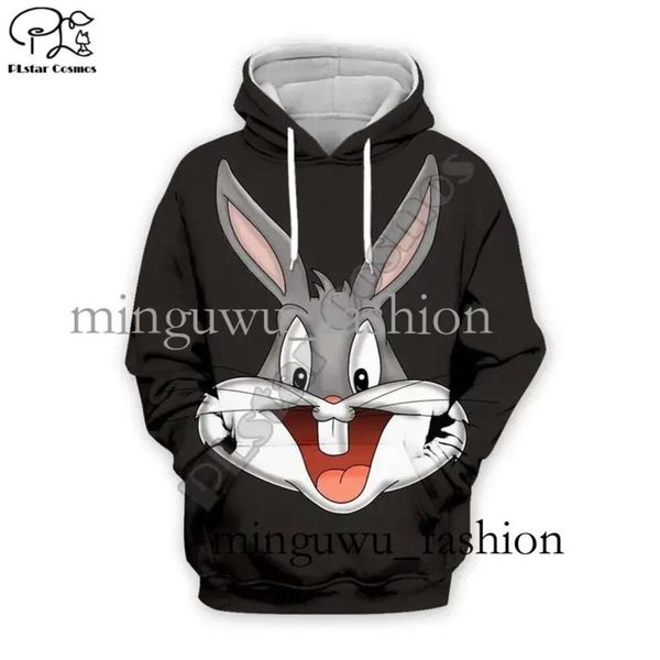 Plstar Cosmos Anime Bugs Bunny Colorido Dos Desenhos Animados Treino Newfashion 3dprint Hoodie / moletom / jaqueta / homens Mulheres Engraçado S-7 201020 219 841