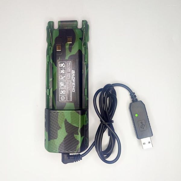 Walkie Talkie Baofeng UV-82 Bateria de camuflagem estendida 3800mAh Longo Standaby Compatível com Rádios UV-8D UV-82HP UV-82WX UV-89