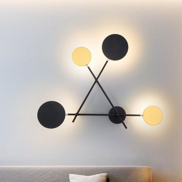 Wandlampe Moderne Eisen LED-Lampen Wohnzimmer Schlafzimmer Nachttisch Gold Weiß Lackierte Innenbeleuchtung Leuchte Wandlampe Industrielle Wandleuchte