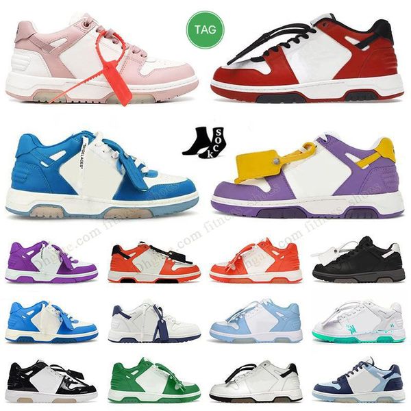 2023 designer sapatos casuais fora do escritório sapatos de plataforma plana branco azul escuro marrom vermelho amarelo preto homens mulheres sneaker vintage couro scarpe mocassins treinadores ao ar livre