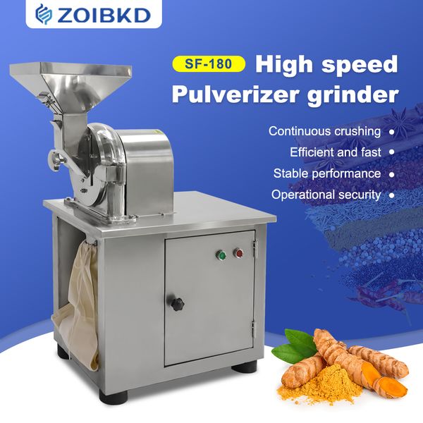 Zoibkd Polverizzatore universale in acciaio inossidabile Polverizzatore commerciale Grani e cereali Grinder Medicina cinese a base di erbe Polverizzatore Forniture di laboratorio