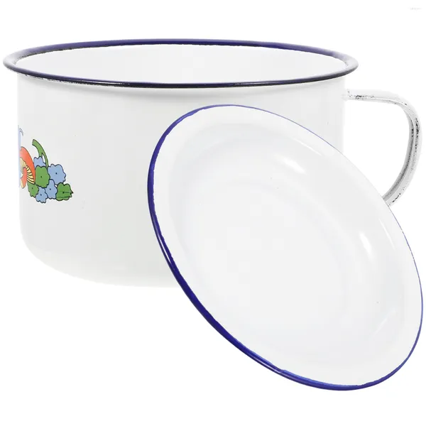 Tiglas Tigela Tigela Sopa de esmalte caneca mistura de aveia de aveia