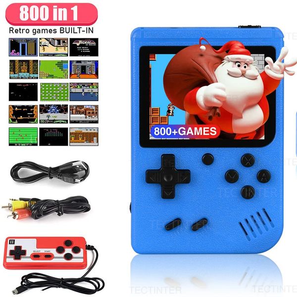 Giocatori di gioco portatili 800 in 1 Console per videogiochi retrò portatile Pocket TV Out Mini Childrens Gift 231121