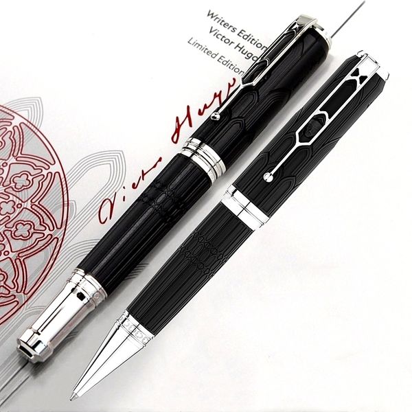 Canetas Rollerball para presente Escritores de edição limitada Victor Hugo Caneta Rollerball MB Canetas esferográficas com estátua em clipe Artigos de escritório para escrita 58168600 230420