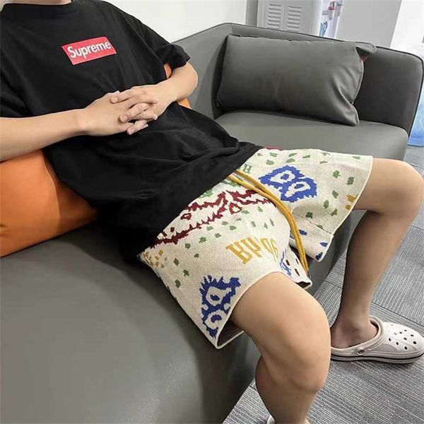 Abbigliamento firmato short casual Rhude Cashew Flower Shorts Men with a Design Sense Trend Home Sport Tempo libero Capris Coppie Joggers Abbigliamento sportivo