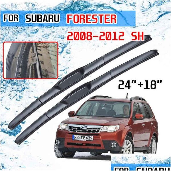 Tergicristalli per Subaru Forester 2008 2009 2010 2011 2012 Sh Accessori Auto Anteriore Windsn Spazzole Tergicristallo Spazzole Cutter U J Gancio Dh4Pd