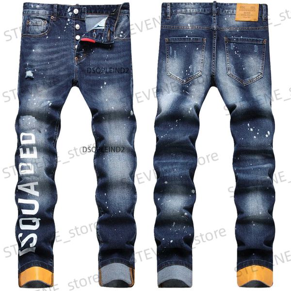 Jeans da uomo Nuovi stili Jeans da uomo Jeans Perform Abiti da sera Abbigliamento casual Pantaloni Street Tide Pantaloni slim fit traforati Pantaloni di grandi dimensioni T231121