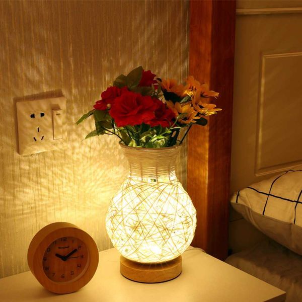 Настольные лампы Современный декоративный вазовый стол для спальни кровати.