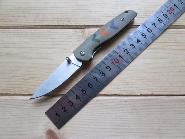 GrapesFish Coltello pieghevole dal design originale 7Cr17Mov Lama in acciaio inossidabile G10 Manico EDC Sopravvivenza tattica Campeggio Salvataggio all'aperto Tasca Strumenti di difesa