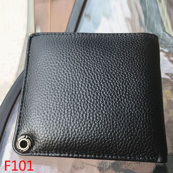 F101 Fashion Wallet Selection Pelle bovina Croce Fiore Lettera di moda personalizzata Punk Street Dance Style Lover Gift