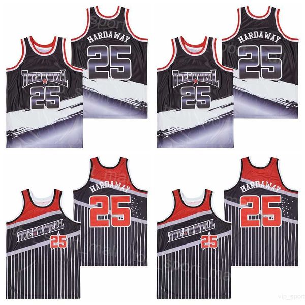 Школа баскетбола Treatwell Penny Hardaway Jerseys 25 рубашка команда в полоску Black Moive Hiphop College Stuthed Университет. Продажаная распродажа мужчин.