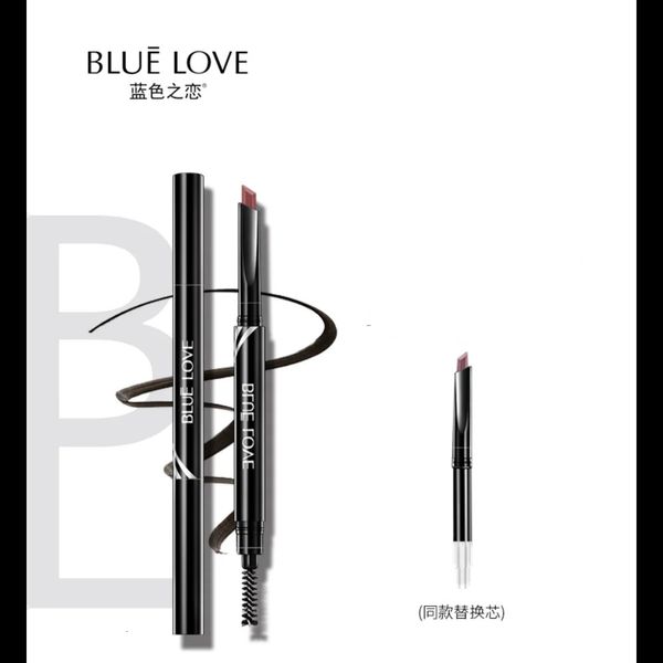Усилители для бровей Blue Love Карандаш для бровей с кистью для бровей Водостойкий и устойчивый к поту Не размазывающийся Натуральная долговечная корейская косметика для макияжа 231120