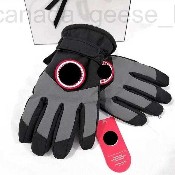 Перчатки с пятью пальцами, дизайнерские роскошные уличные теплые перчатки с сенсорным экраном на весь палец для мужчин и женщин, зимние ветрозащитные водонепроницаемые нескользящие утолщенные морозостойкие перчатки для вождения