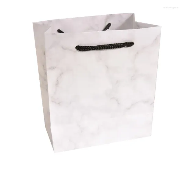 Schmuckbeutel 10 Stück Marmor Kraftpapier Geschenktüte Zubehör Paket Weihnachten Hochzeit Süßigkeiten Box für kleine Unternehmen