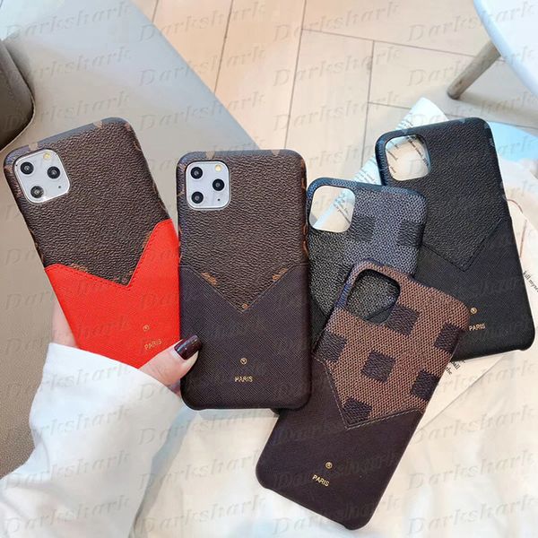 Custodia per cellulare di design vintage di lusso per iPhone 15 14 Plus 13 12 Pro Max 11 X Xs Xr Modello in pelle in pelle Cover protettiva per paraurti completo per il corpo