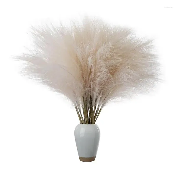 Fiori decorativi Pampas Erba Pianta artificiale Fiore finto Canna soffice Bouquet Decor Arrangiamenti secchi per