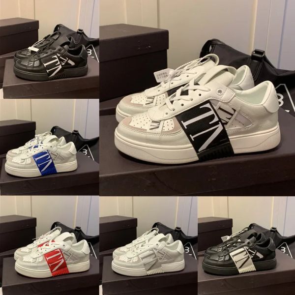 Designer-Turnschuhe, Herrenschuhe, Luxus-Damenmode, Low-Top-Kalbsleder-Schuh, Stoff-Sneaker, atmungsaktiv, bequem, zum Gehen, Schuhkarton