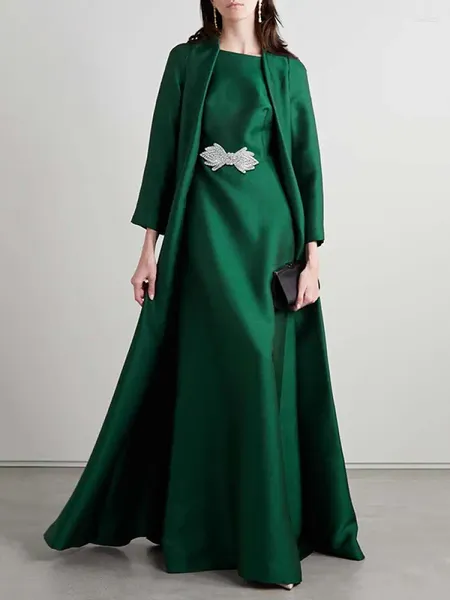 Повседневные платья Lemongor 2023, женское элегантное вечернее платье, халат, весна-осень, с длинными рукавами, вечернее платье трапециевидной формы для женщин, Саудовская Аравия, Дубай