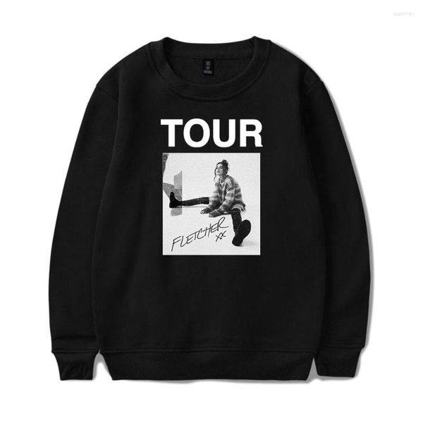 Moletons masculinos Fletcher BW XX Tour Logo Crewneck Merch Moletomart Homens Mulheres Pullover unissex harajuku casual