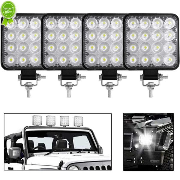 Luzes de trabalho do carro de 42W super brilhante LED Spotlight para carro/motocicleta/SUV/caminhão/empilhadeira/barco 6000k 12/24V acionando lâmpadas de nevoeiro