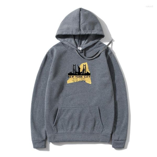 Herren Hoodies Oberbekleidung SOUVENIR MAPPA YORK CITY STATI UNITI AMERICA NYC USA S-M-L-XL-2XL-3XL