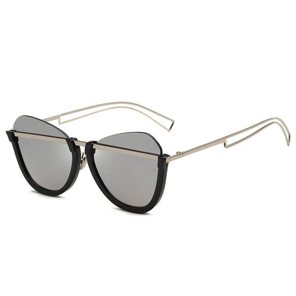 Occhiali da sole Tonalità eleganti per le donne Gafas De Sol Mujer Sea Designer Trendy Half Rim Metallo Plastica 8347OLOOcchiali da sole