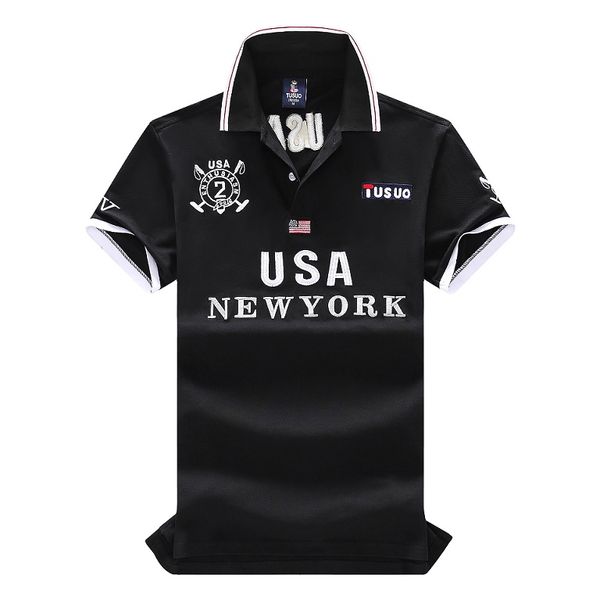 Polos T-Shirt City Edition New York Tasarımcı Yeni Kısa Kollu Polos Gömlek Yüksek Son Gündelik Moda Erkekler Paneli% 100 Pamuk S-5XL 2024