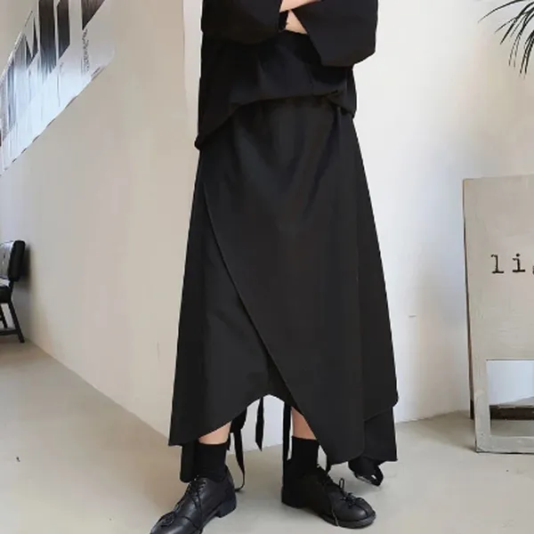 Herrenhose mit weitem Bein, Sommer, neutral, minimalistischer Stil, Persönlichkeit, unregelmäßiges Haar, lässig, locker, große Größe, neun Minuten