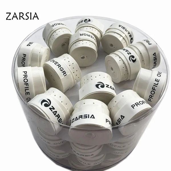 Corda de badminton 60 peças ZARSIA Overgrip para raquete de tênis perfurado sensação pegajosa substituição para badminton grip 231120